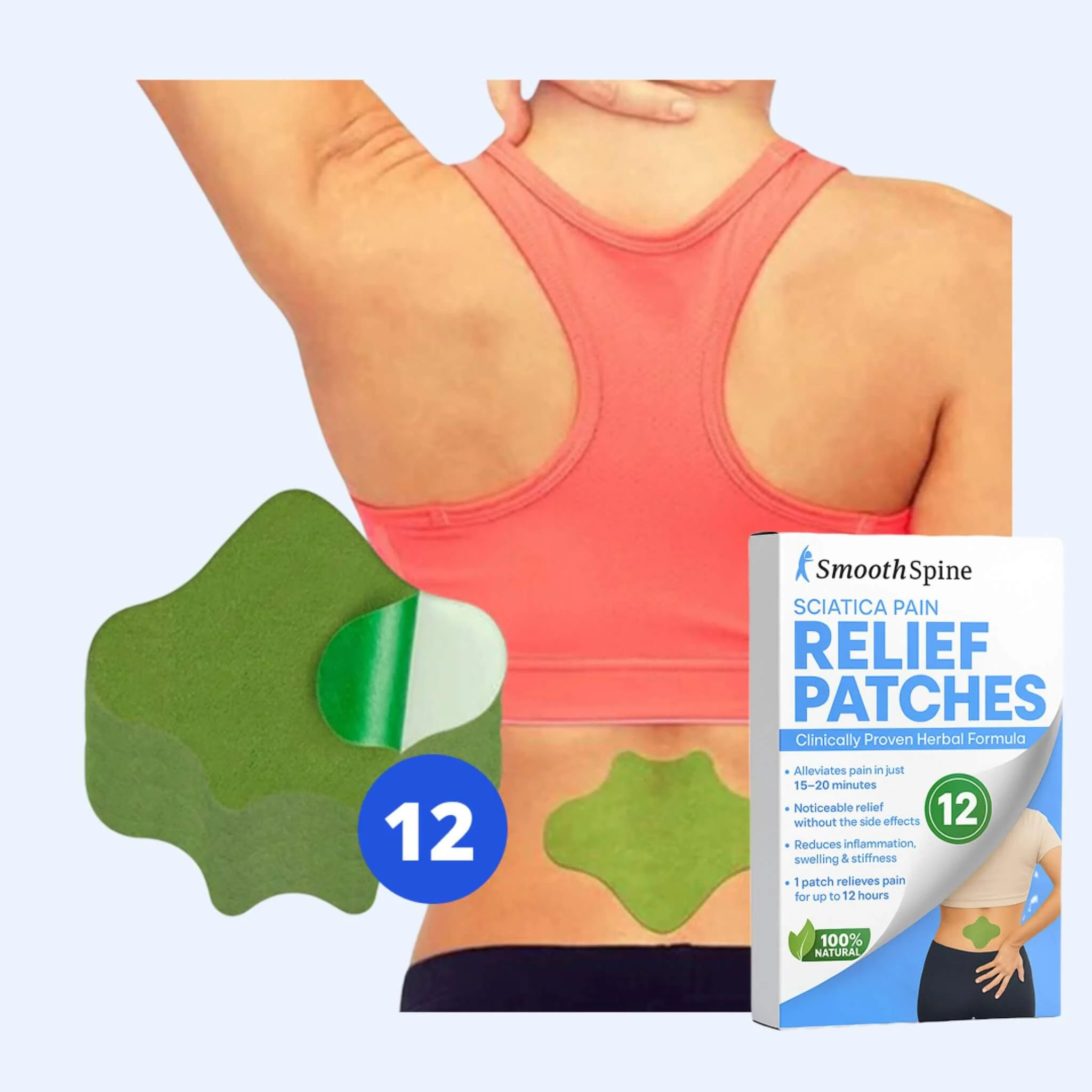 Sciatica Back Pain Relief Patches (12pcs) - Image 7